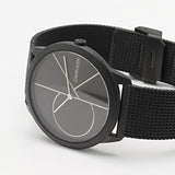 Calvin Klein Minimal Black Dial Black Mesh Bracelet Watch for Men - K3M5145X Buy Now By Calvin Klein