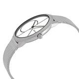 Calvin Klein Minimal White Dial Silver Mesh Bracelet Watch for Women - K3M5215X Buy Now By Calvin Klein