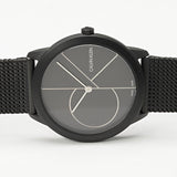 Calvin Klein Minimal Black Dial Black Mesh Bracelet Watch for Women - K3M5245X Buy Now By Calvin Klein