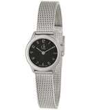Calvin Klein Minimal Black Dial Silver Mesh Bracelet Watch for Women - K3M53151 Buy Now By Calvin Klein