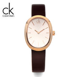 Calvin Klein Incentive White Dial Brown Leather Strap Watch for Women - K3P236G6 Buy Now By Calvin Klein