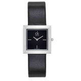 Calvin Klein Mark Black Dial Black Leather Strap Watch for Women - K3R231C1 Buy Now By Calvin Klein