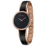 Calvin Klein Seduce Black Dial Two Tone Steel Strap Watch for Women - K4E2N611 Buy Now By Calvin Klein
