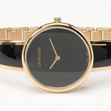 Calvin Klein Seduce Black Dial Two Tone Steel Strap Watch for Women - K4E2N611 Buy Now By Calvin Klein