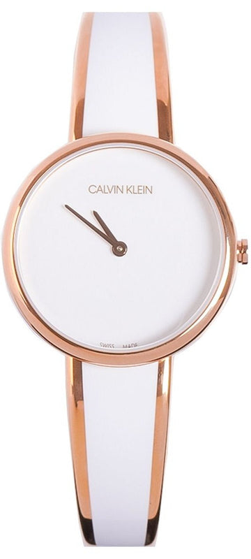 Calvin Klein Seduce White Dial Two Tone Steel Strap Watch for Women - K4E2N616 Buy Now By Calvin Klein