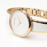 Calvin Klein Seduce White Dial Two Tone Steel Strap Watch for Women - K4E2N616 Buy Now By Calvin Klein