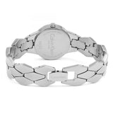 Calvin Klein Snake Silver Dial Silver Steel Strap Watch For Women - K6E23146 Buy Now By Calvin Klein