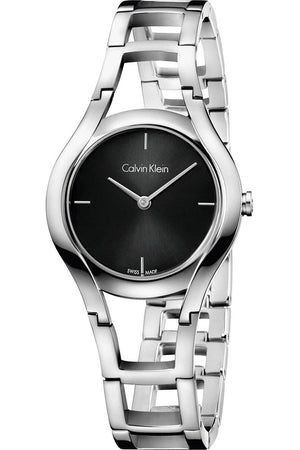 Calvin Klein Class Black Dial Silver Steel Strap Watch for Women - K6R23121 Buy Now By Calvin Klein