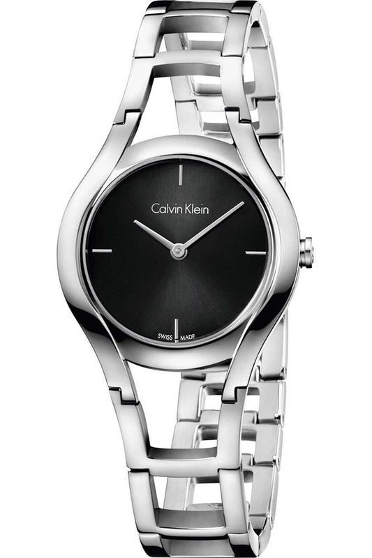 Calvin Klein Class Black Dial Silver Steel Strap Watch for Women - K6R23121 Buy Now By Calvin Klein