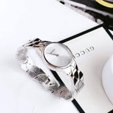 Calvin Klein Snake Silver Dial Silver Steel Strap Watch For Women - K6E23146 Buy Now By Calvin Klein