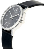 Calvin Klein Minimal Black Dial Black Leather Strap Watch for Women - K7622107 Buy Now By Calvin Klein