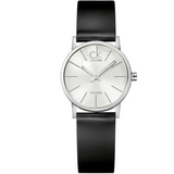 Calvin Klein Post Minimal Silver Dial Black Leather Strap Watch for Men - K7622185 Buy Now By Calvin Klein