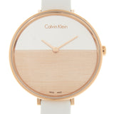 Calvin Klein Rise White Dial White Leather Strap Watch for Women - K7A236LH Buy Now By Calvin Klein