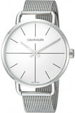 Calvin Klein Even Quartz White Dial Silver Steel Strap Watch for Women - K7B21126 Buy Now By Calvin Klein