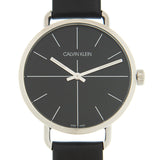 Calvin Klein Evan Black Dial Black Leather Strap Watch for Men - K7B211CZ Buy Now By Calvin Klein