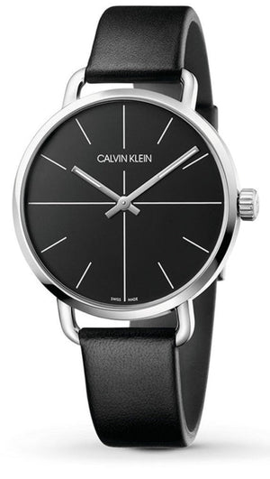 Calvin Klein Evan Black Dial Black Leather Strap Watch for Men - K7B211CZ Buy Now By Calvin Klein