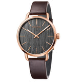 Calvin Klein Even Grey Dial Brown Leather Strap Watch for Women - K7B236G3 Buy Now By Calvin Klein