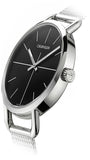 Calvin Klein Even Black Dial Silver Mesh Bracelet Watch for Women - K7B23121 Buy Now By Calvin Klein