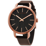 Calvin Klein Even Grey Dial Brown Leather Strap Watch for Women - K7B236G3 Buy Now By Calvin Klein