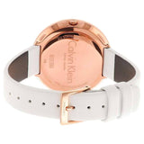 Calvin Klein Chic White Dial White Leather Strap Watch for Women - K7N236K2 Buy Now By Calvin Klein