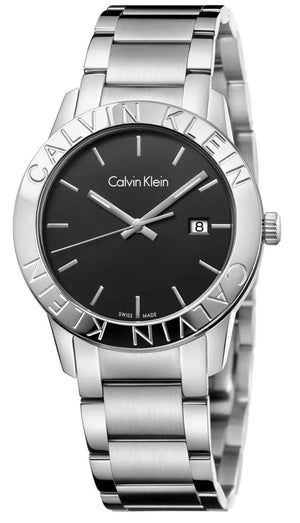 Calvin Klein City Black Dial Silver Steel Strap Watch for Men - K7Q21141 Buy Now By Calvin Klein