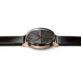 Calvin Klein Boost Black Dial Black Leather Strap Watch for Men - K7Y21TCZ Buy Now By Calvin Klein