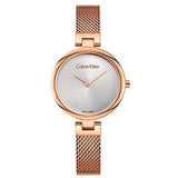 Calvin Klein Authentic Silver Dial Rose Gold Mesh Bracelet Watch for Women - K8G23626 Buy Now By Calvin Klein