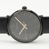Calvin Klein High Noon Quartz Black Dial Black Leather Strap Watch for Men - K8M214CB Buy Now By Calvin Klein
