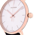 Calvin Klein High Noon Silver Dial Brown Leather Strap Watch for Men - K8M216G6 Buy Now By Calvin Klein