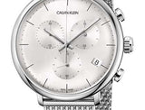 Calvin Klein High Noon Silver Dial Silver Mesh Bracelet Watch for Men - K8M27126 Buy Now By Calvin Klein