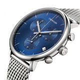 Calvin Klein High Noon Chronograph Blue Dial Silver Mesh Bracelet Watch for Men - K8M2712N Buy Now By Calvin Klein
