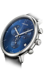Calvin Klein High Noon Chronograph Blue Dial Black Leather Strap Watch for Men - K8M271CN Buy Now By Calvin Klein