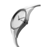 Calvin Klein Rebel White Dial White Leather Strap Watch for Women - K8P231L6 Buy Now By Calvin Klein