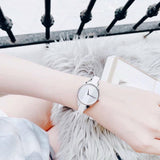 Calvin Klein Rebel White Dial White Leather Strap Watch for Women - K8P231L6 Buy Now By Calvin Klein