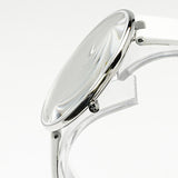 Calvin Klein Full Moon White Dial White Leather Strap Watch for Women - K8Y231L6 Buy Now By Calvin Klein