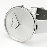 Calvin Klein Full Moon White Dial White Leather Strap Watch for Women - K8Y231L6 Buy Now By Calvin Klein