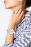 Calvin Klein Full Moon White Dial White Leather Strap Watch for Women - K8Y236L6 Buy Now By Calvin Klein