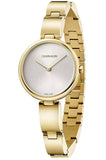 Calvin Klein Authentic Silver Dial Gold Steel Strap Watch for Women - K8G23546 Buy Now By Calvin Klein