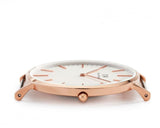 Daniel Wellington Classic Warwick White Dial Two Tone Nylon Strap Watch for Men - DW00100005 Buy Now By Daniel Wellington