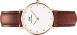 Daniel Wellington Classy St Mawes White Dial Brown Leather Strap Watch For Women - DW00100059 Buy Now By Daniel Wellington