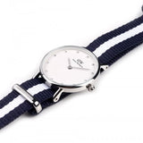 Daniel Wellington Classy Glasgow White Dial Two Tone NATO Strap Watch For Women - DW00100074 Buy Now By Daniel Wellington
