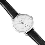 Fossil Jacqueline Quartz White Dial Black Leather Strap Watch for Women - ES3972 Buy Now By Fossil