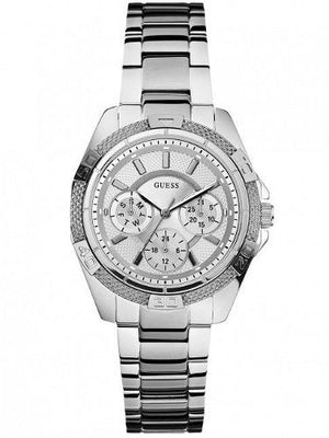 Guess Mini Phantom Silver Dial Silver Steel Strap Watch for Women - W0235L1 Buy Now By Guess