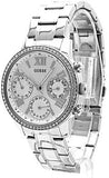 Guess Mini Sunrise Chronograph Quartz Silver Dial Silver Steel Strap Watch For Women - W0623L1 Buy Now By Guess