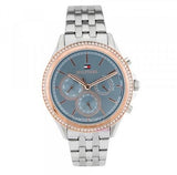 Tommy Hilfiger Ari Diamonds Blue Dial Silver Steel Strap Watch for Women - 1781976 Buy Now By Tommy Hilfiger
