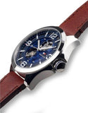 Tommy Hilfiger Bruce Analog Blue Dial Brown Leather Strap Watch for Men - 1791278 Buy Now By Tommy Hilfiger