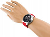 Tommy Hilfiger Decker Quartz Black Dial Red Rubber Strap Watch for Men - 1791351 Buy Now By Tommy Hilfiger