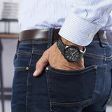 Guess Atlas Chronograph Black Dial Black Steel Strap Watch For Men - W0668G5 Buy Now By Guess