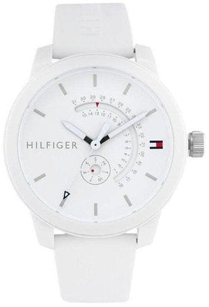 Tommy Hilfiger Denim Analog White Dial White Rubber Strap Watch for Men - 1791481 Buy Now By Tommy Hilfiger