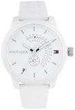 Tommy Hilfiger Denim Analog White Dial White Rubber Strap Watch for Men - 1791481 Buy Now By Tommy Hilfiger